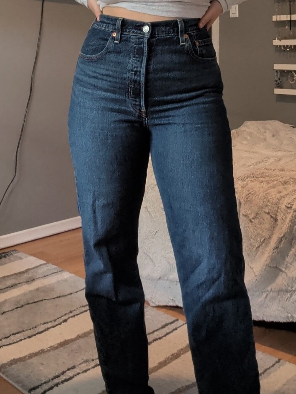 Levi's High Rise Ribcage Straight Jeans